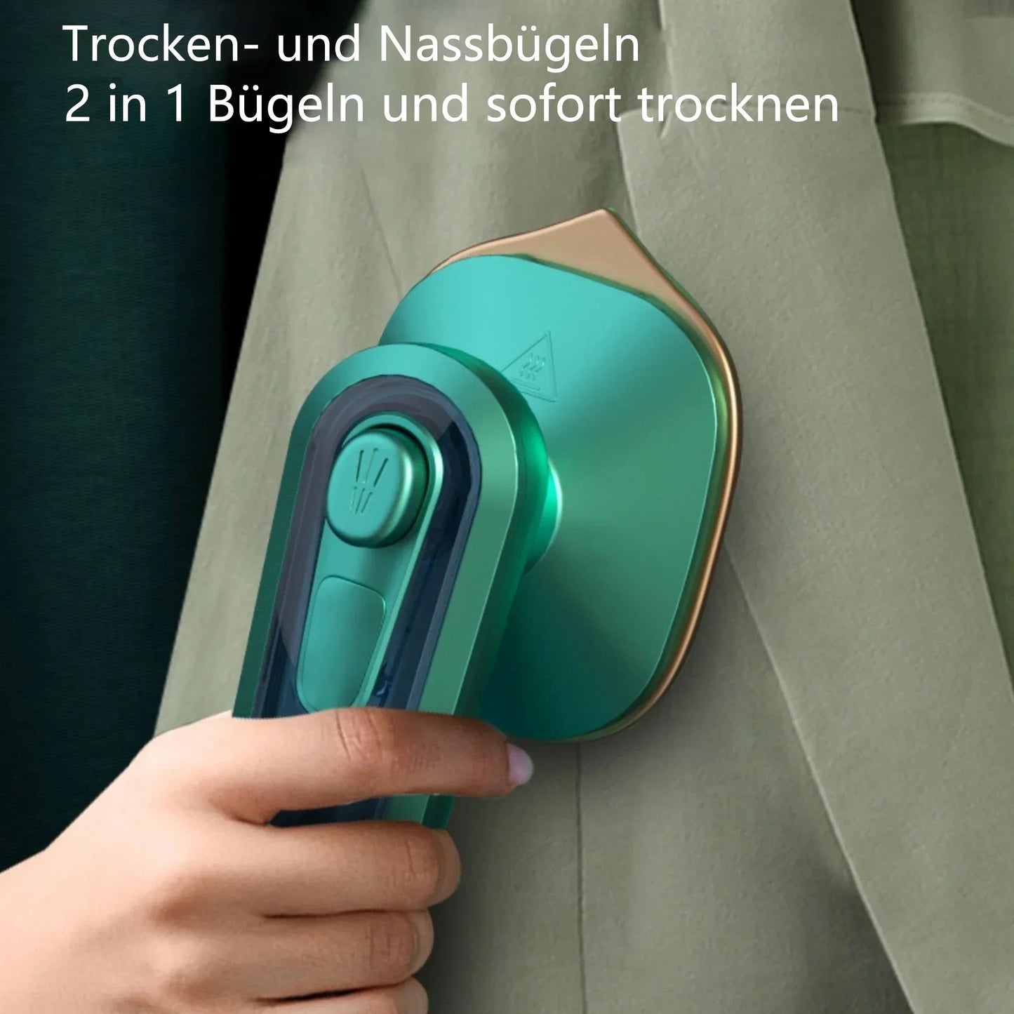 Tragbarer Dampfglätter, 60ml sichtbarer Wassertank, 30 Sekunden Aufheizzeit, Dampfbügeleisen für Haushalt, Dienstreise